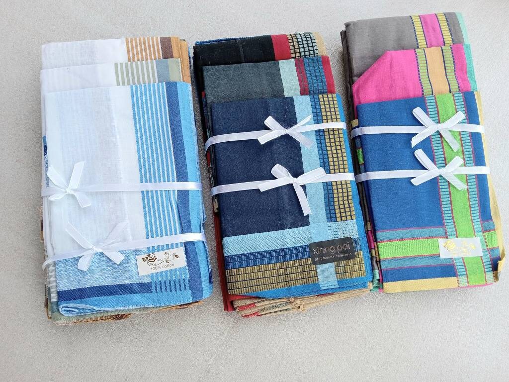 Set 12 Fazzoletti Set Di 12 Fazzoletti Da Taschino In Cotone Per Uomo - Classici, Multicolore, Regalo Elegante Fazzoletti Taschino Classici - Foto 8