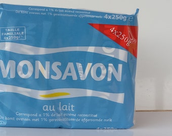 Monsavon au lait mild and hydrating Soap Bars 4x250g