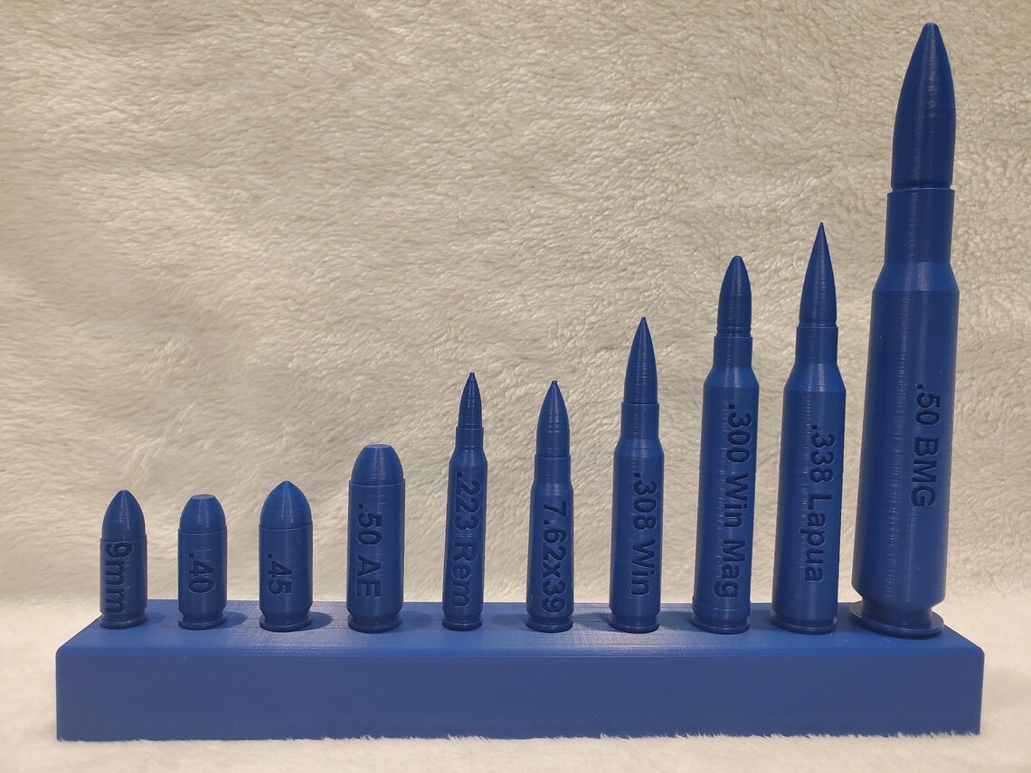 3D Printed Bullet Display | Etsy