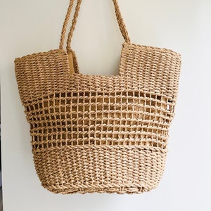 Straw bag etsy hot sale