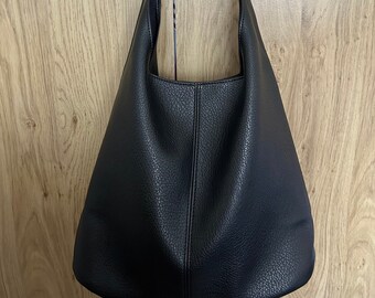 vegan leather large hobo bag, ladies Pu slouch bag/shoulder bags/ boho/satchel, holiday handbags, vegan tote bag/Work totes/travel tote bag