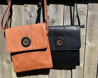 Vegan leather handbags/vegan Faux leather crossbody bag /handbags for women/shoulder bags/ brown/black travel crossbody/ gifts for her