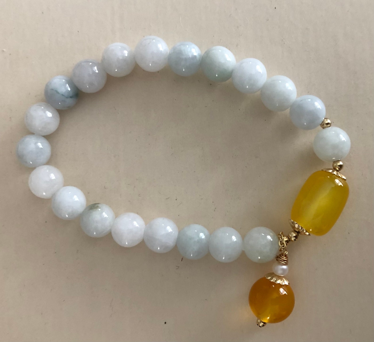 Jade BraceletJade emerald agate bracelet healing | Etsy