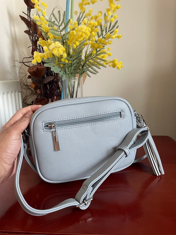 Leather Crossbody Bag with Changeable Strap