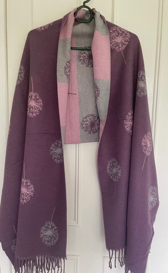 Double Sided Cashmere Blend Tassel Blanket Scarf/warm - Etsy