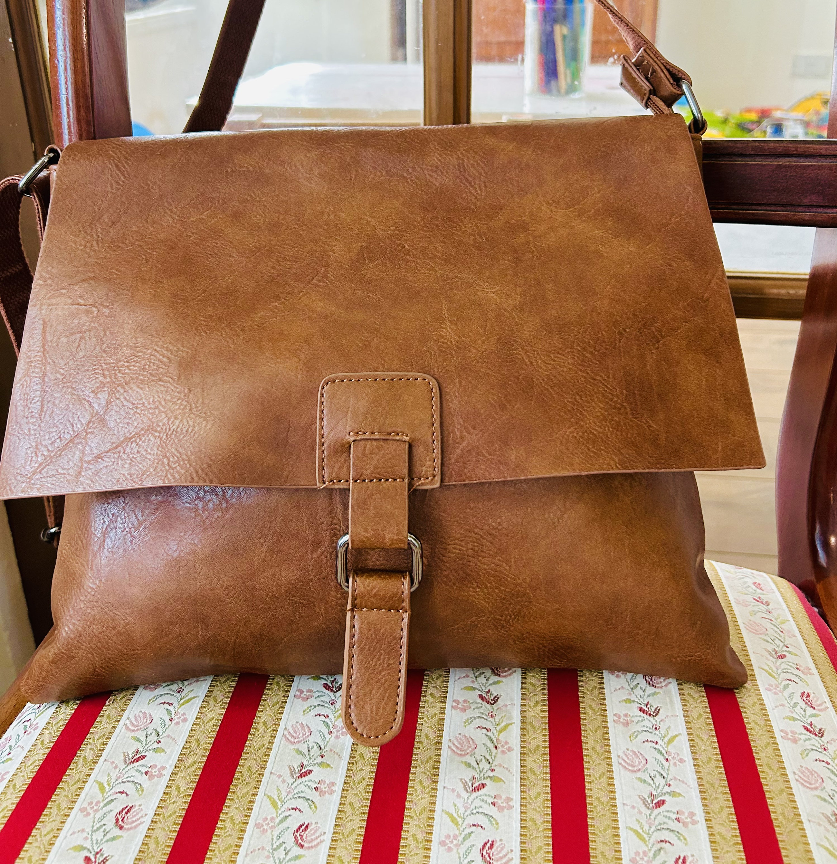 Vegan Leather Brown Satchel Bag/brown Handbag/medium Large Vegan Leather Brown Satchel Bag/brown Handbag/medium Large