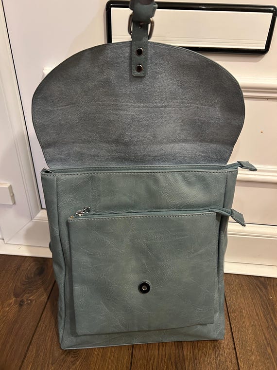 Vegan Leather Anti-Theft Backpack Tote Shoulder Bag 17L Travel Work School Amazon.com: ECOSUSI Tote Bag Convertible Backpack Purse for  main image 2