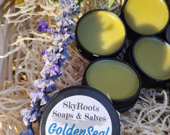 Goldenseal Salve Echinacea Myrrh All-Natural Healing Salve with Essential Oils, Herbs and Soothing Butters