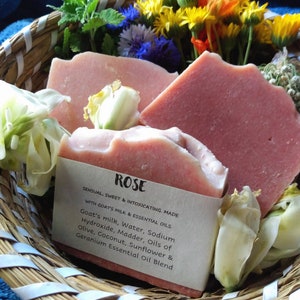 Rose Soap with Goats Milk All Natural