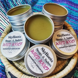 Saint John&#39;s Wort Salve with Plantain, Calendula, Essential Oils, Herbs and Butters