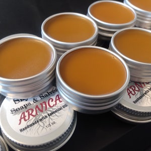 Arnica Salve Comfrey Cayenne Ginger All-Natural with Essential Oils and Herbs