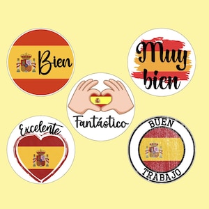 Stickers louanges espagnoles, stickers professeurs, cadeau, affirmation positive