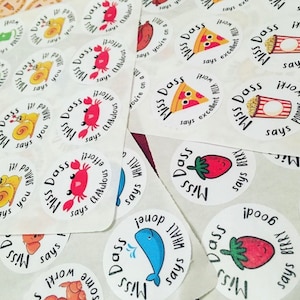 Pegatinas de elogio con forma de círculo personalizadas, bonitas, para profesores, regalo, afirmación positiva