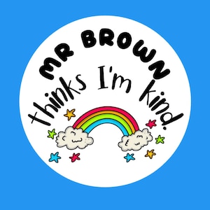Pegatinas de bienestar personalizadas de Circle, pegatinas para profesores, regalo, afirmación positiva