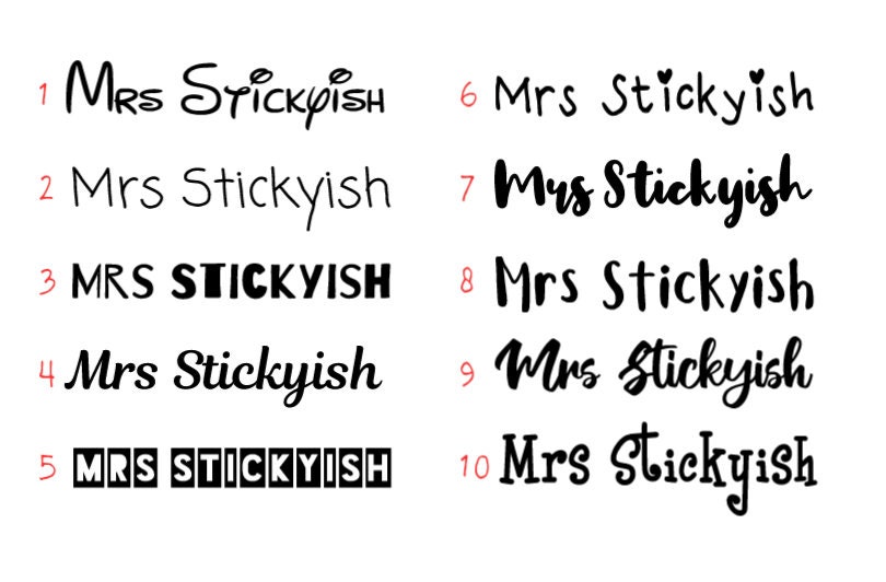 Personalised Post It Note Standing Frame Display Sticky Etsy UK