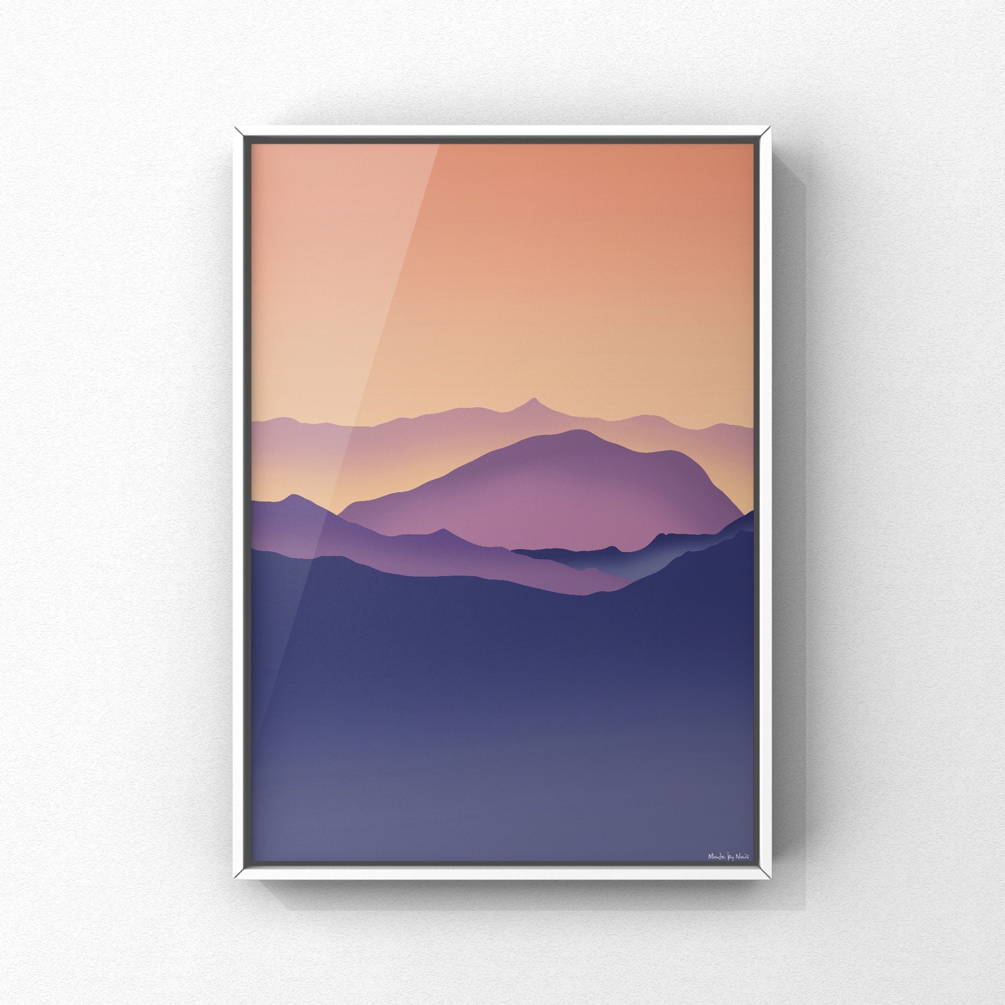 Affiche Paysage Montagnes