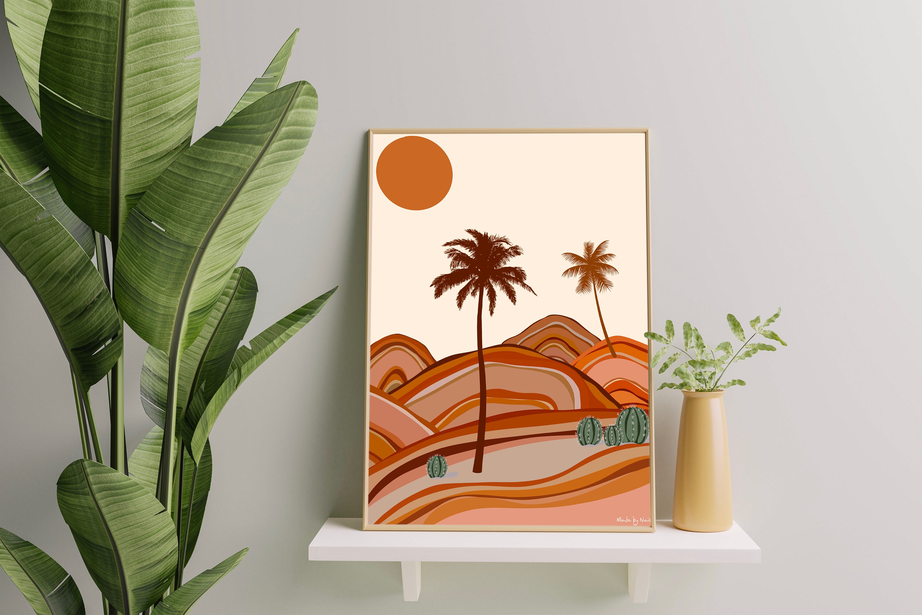 Affiche Illustration Desert