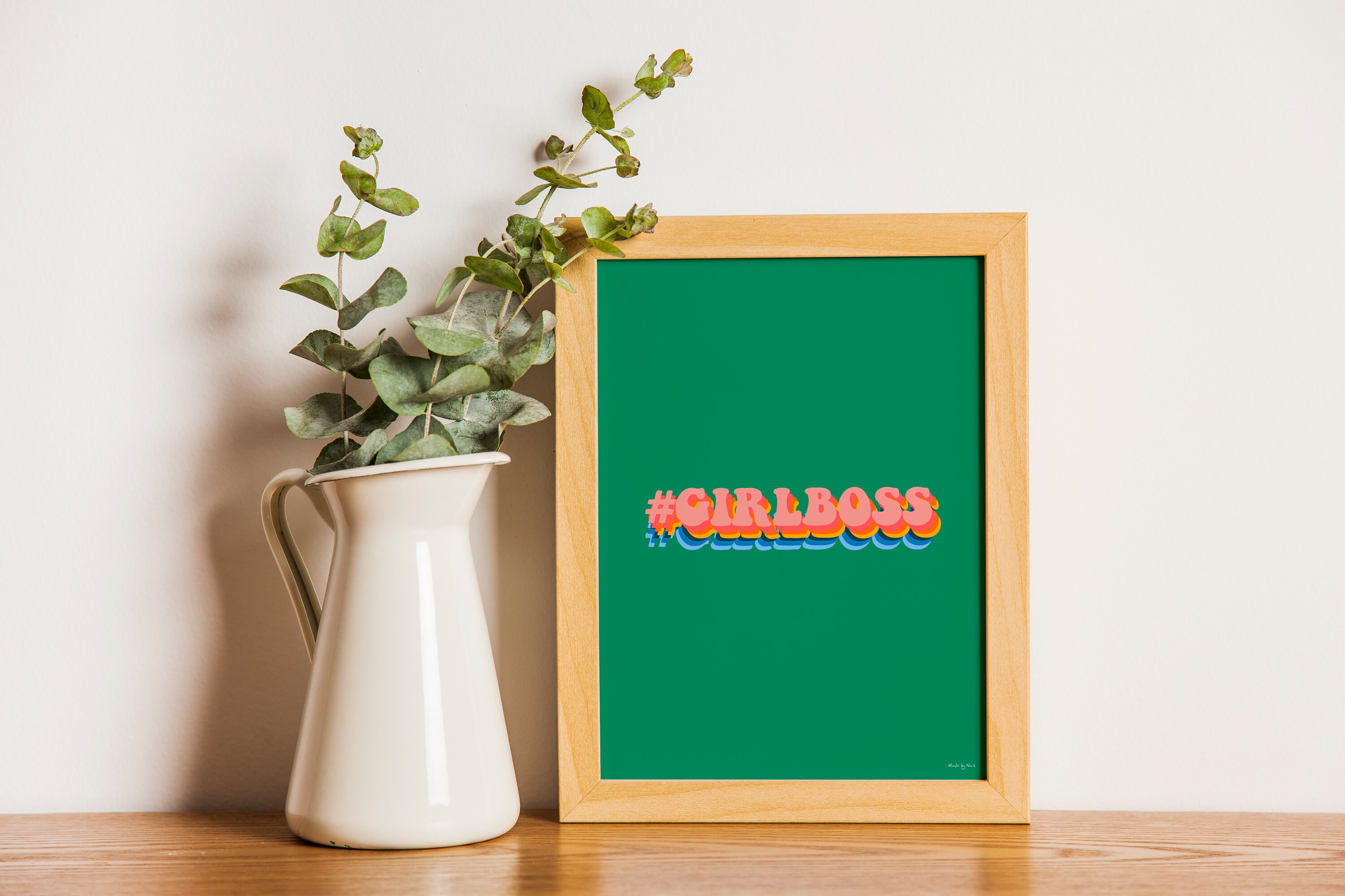Affiche Illustration #girlboss
