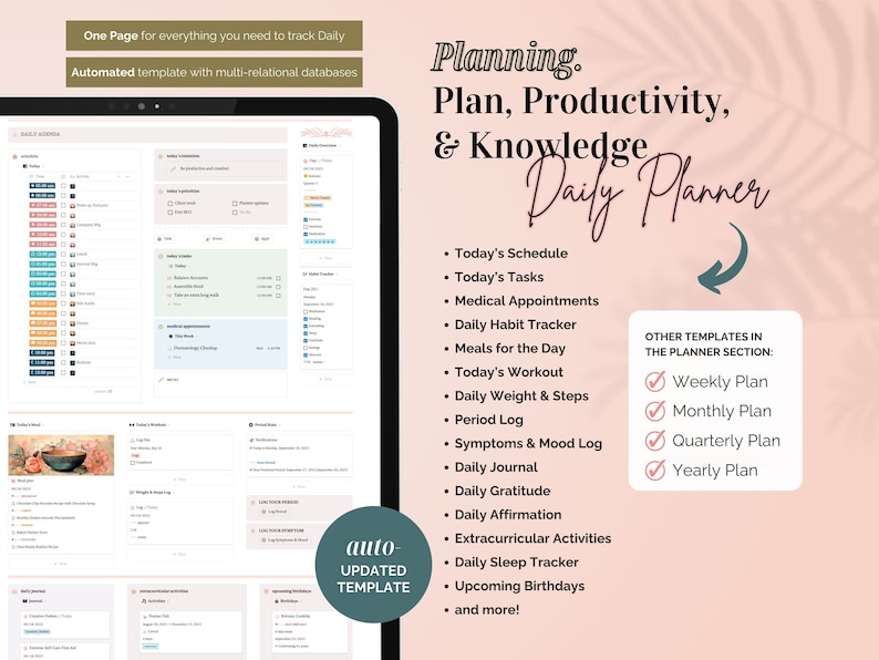 Notion Template All-in-One Ultimate Life Planner
