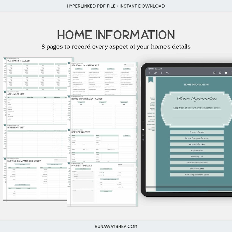 Digital hemprojektplanerare | Gör-det-själv-renovering, ombyggnad och inredningsplanering (PDF) bild 7