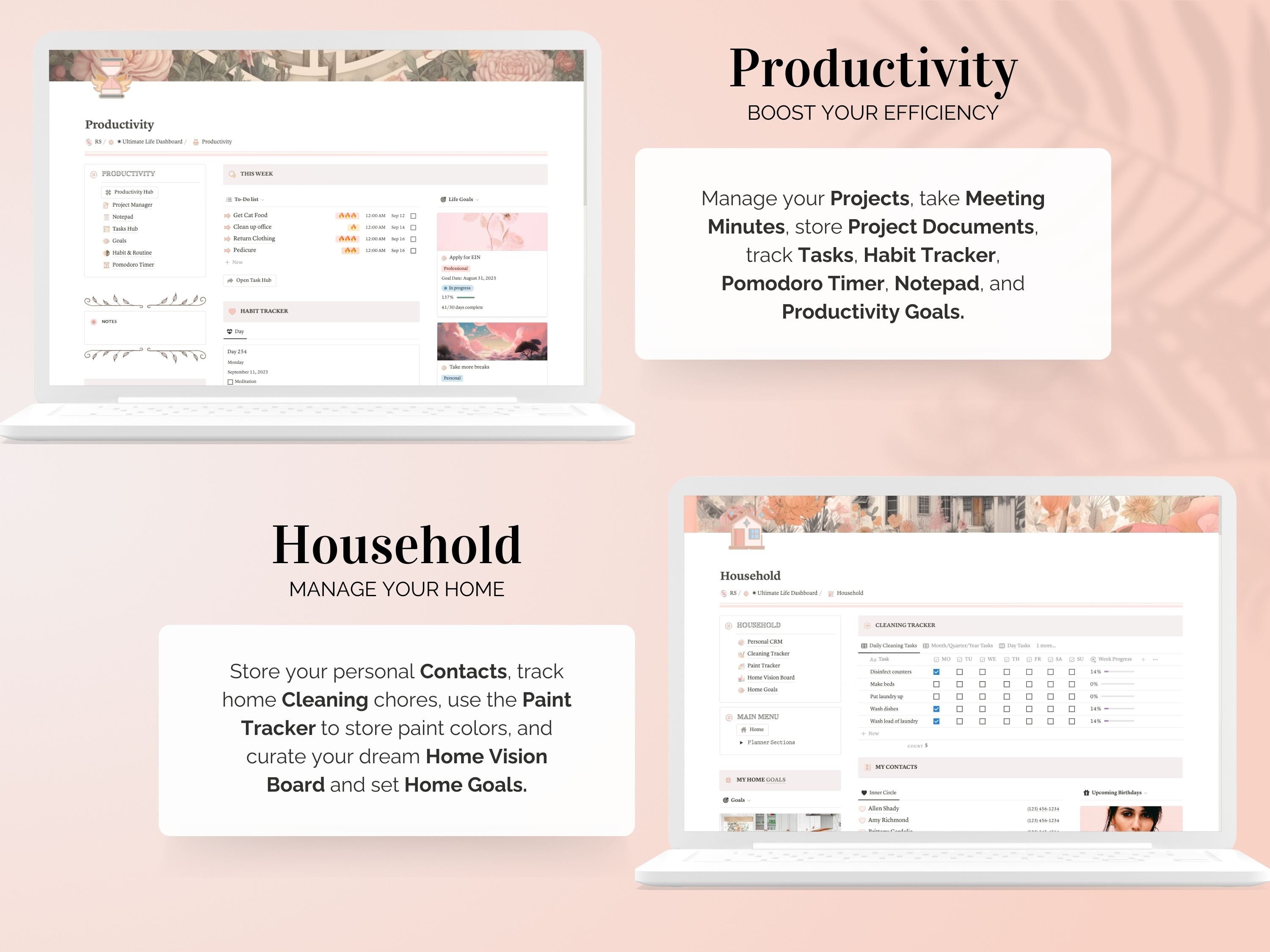 Notion Template Ultimate Life Planner All in One Life Planner Notion ...