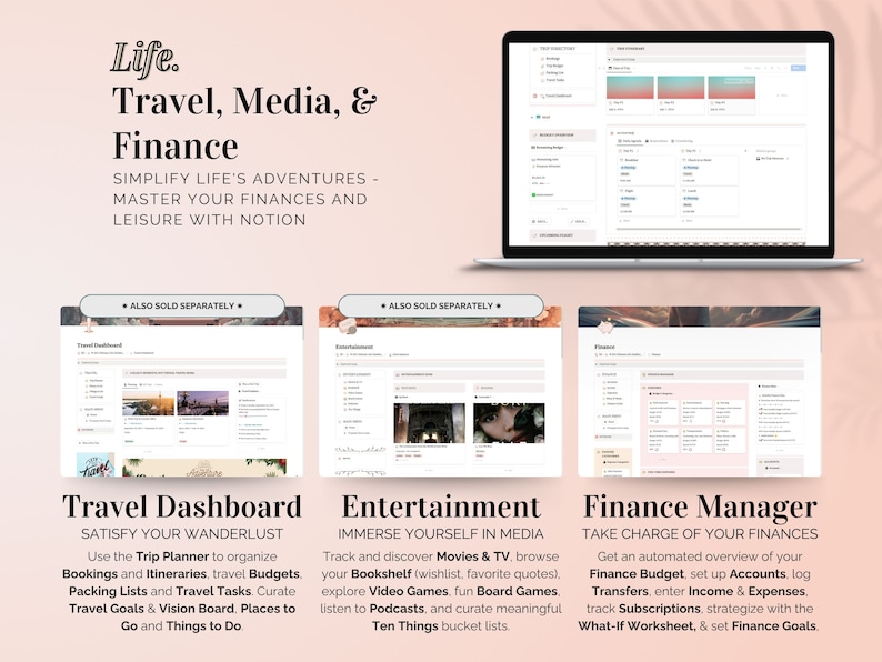 Notion Template All-in-One Ultimate Life Planner