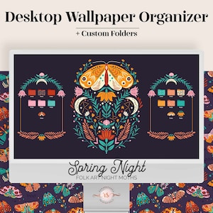 Desktop Icons Dream Catcher Folder Icon & Wallpaper Pack Boho 