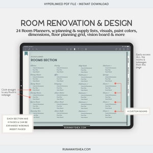 Digital hemprojektplanerare | Gör-det-själv-renovering, ombyggnad och inredningsplanering (PDF) bild 3