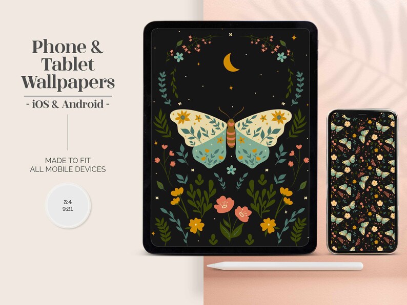 Boho Butterfly Desktop Wallpaper Organizer Butterfly Desktop - Etsy