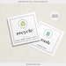 Printable Trash &amp; Recycle Labels for Recycling Bins Eco Friendly ...