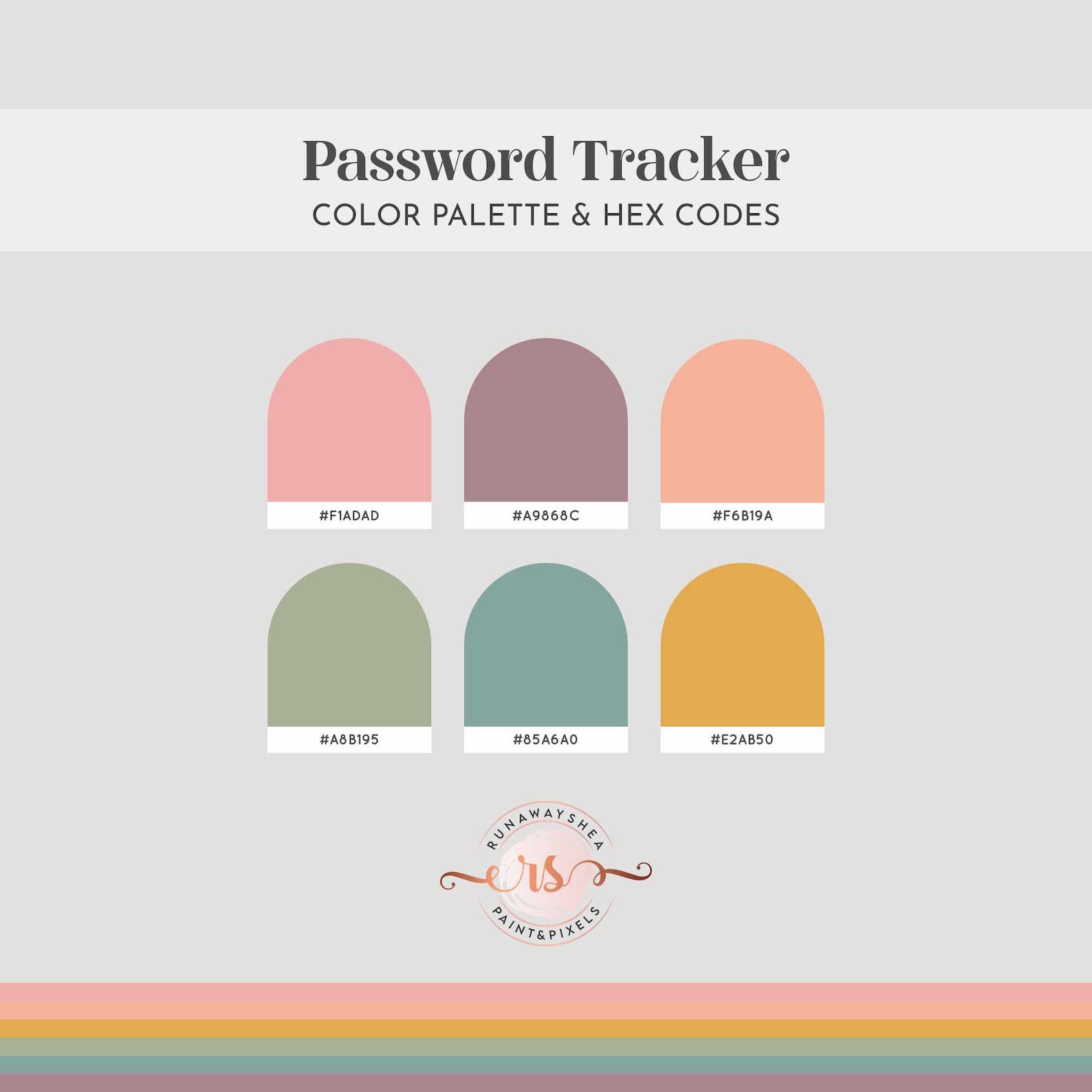Editable Password Tracker Printable | Feminine Floral Fillable Password ...