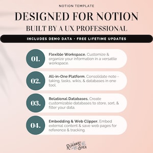 Notion Template Ultimate Extended Life Planner Designed for Notion