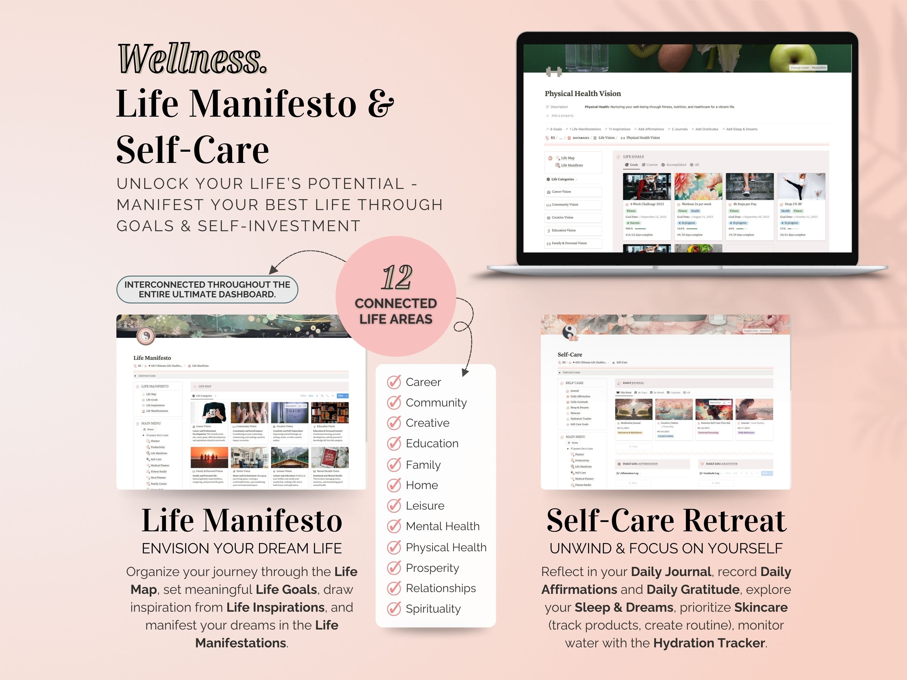 Notion Ultimate Life Planner Template – Life Management Dashboard ...