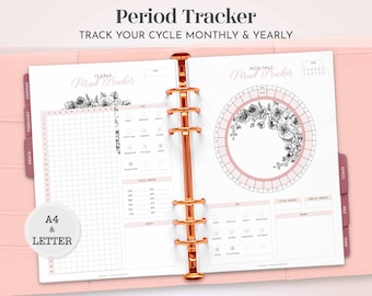 Period Tracker Printable Period Journal PDF Private Moon - Etsy
