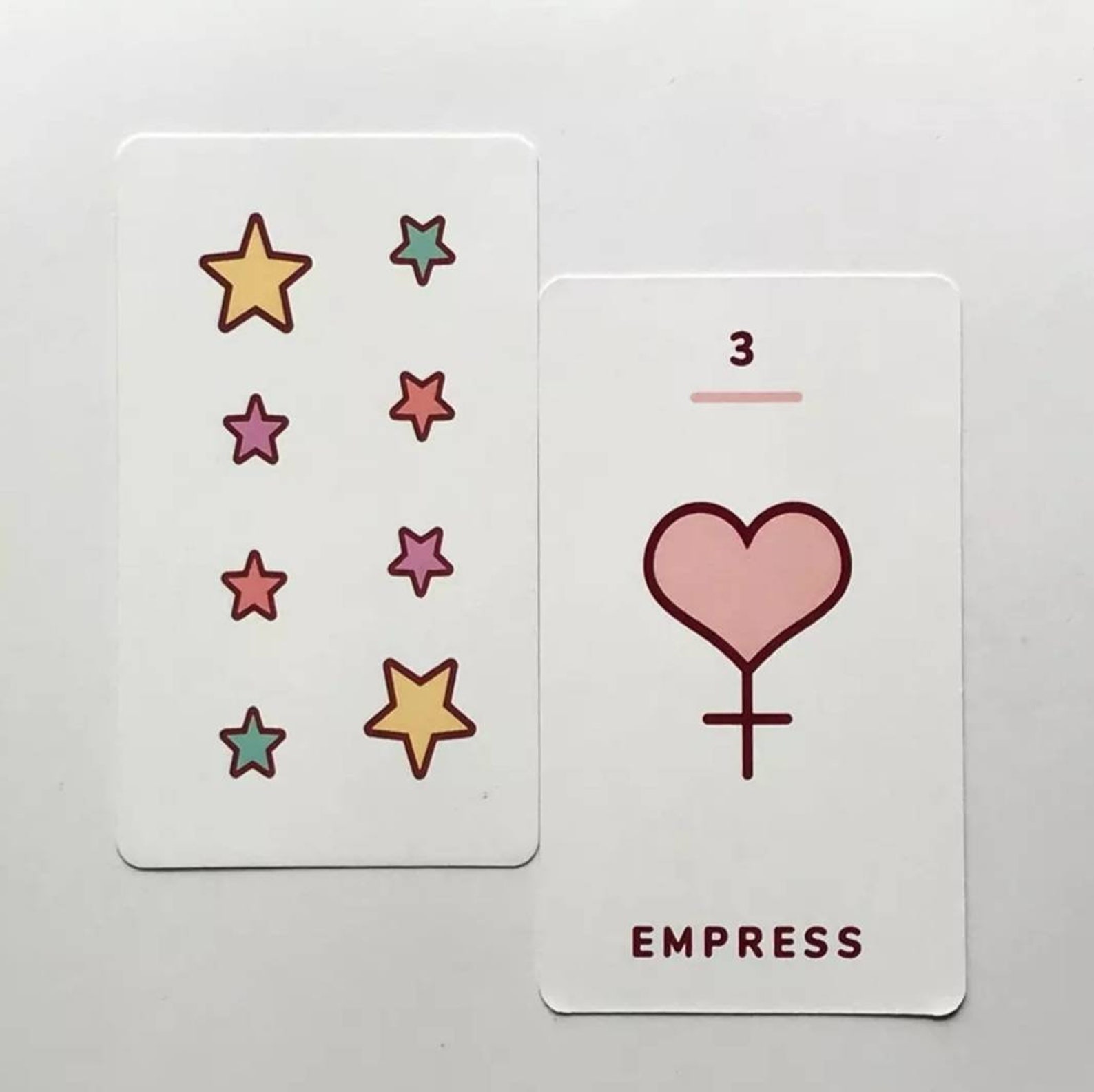 Kawaii 78 Cards Tarot Deck Magic and Cute Full English Etsy