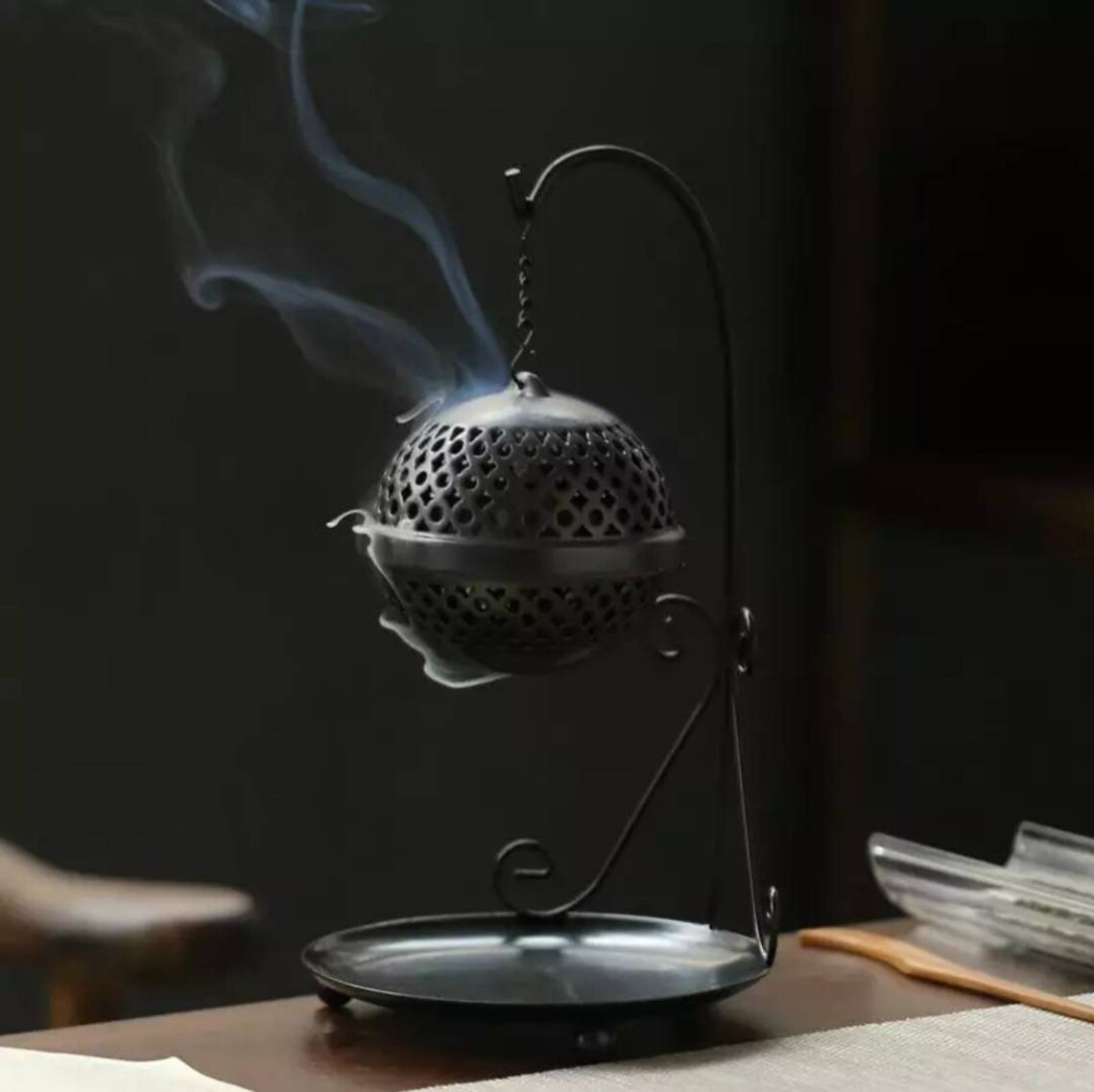 Hanging Backflow Incense Burner Charcoal Incense Holder Etsy