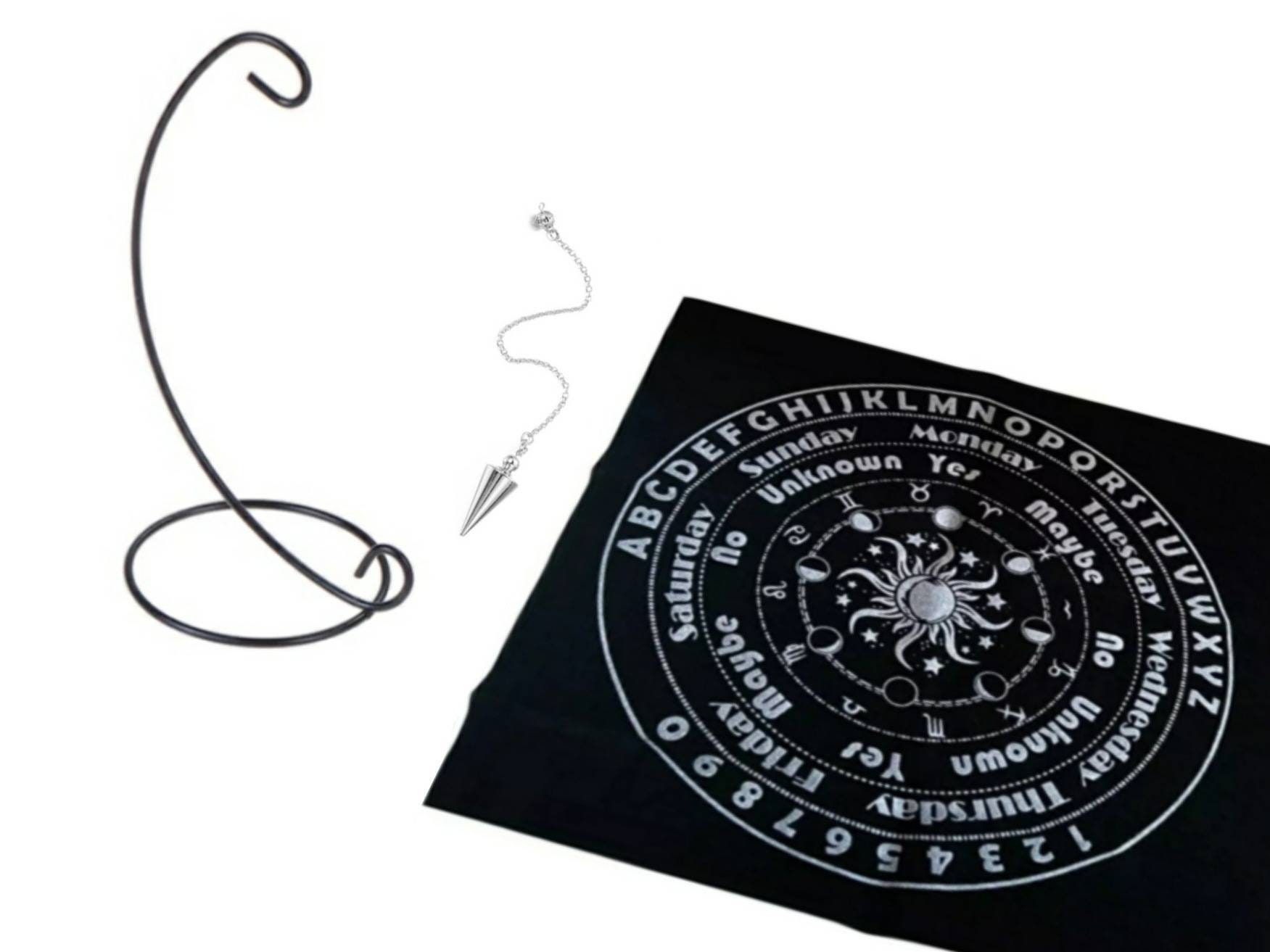 Pendulum Divination Mat/pendulum Board/tarot Altar Cloth 3030 Etsy