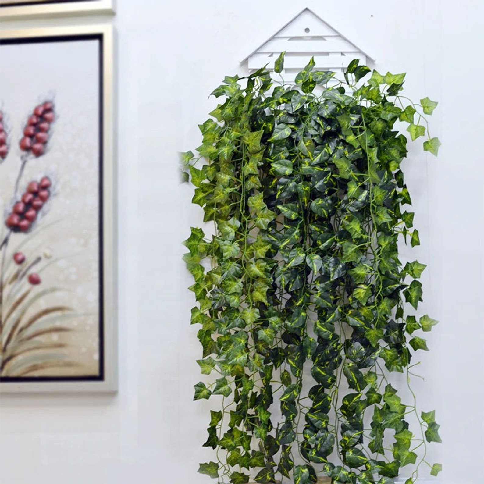 Artificial Plant Wall Hanging Plant Green Home Decoration Etsy