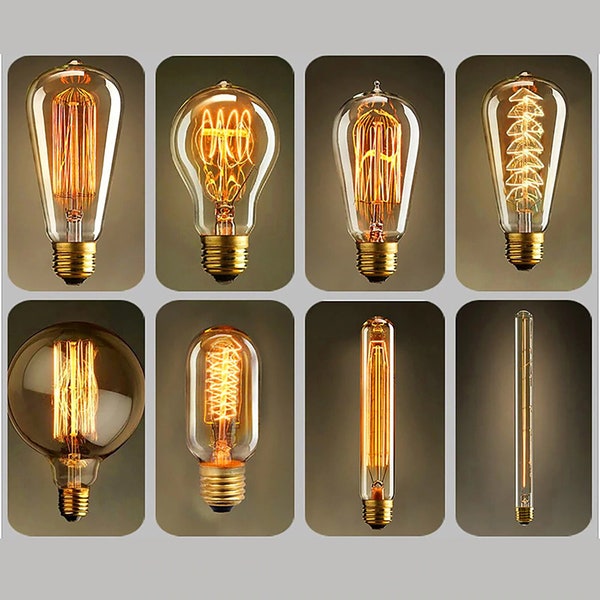 Ampoules rétro Edison à intensité variable, 110 V- 220 V