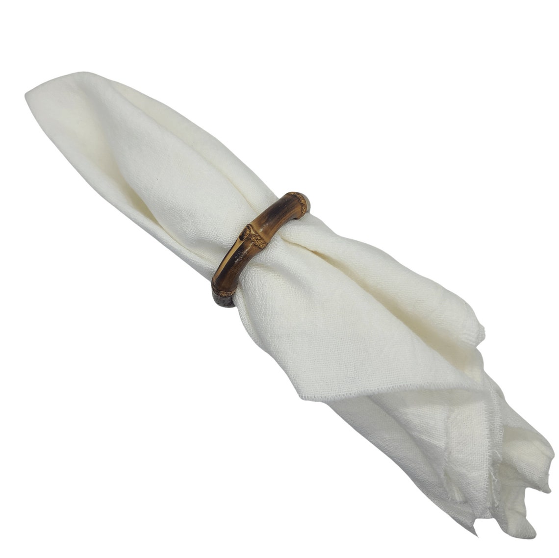 Wooden Napkin Rings Set Rustic Dark Stained Napkin Rings Made Etsy