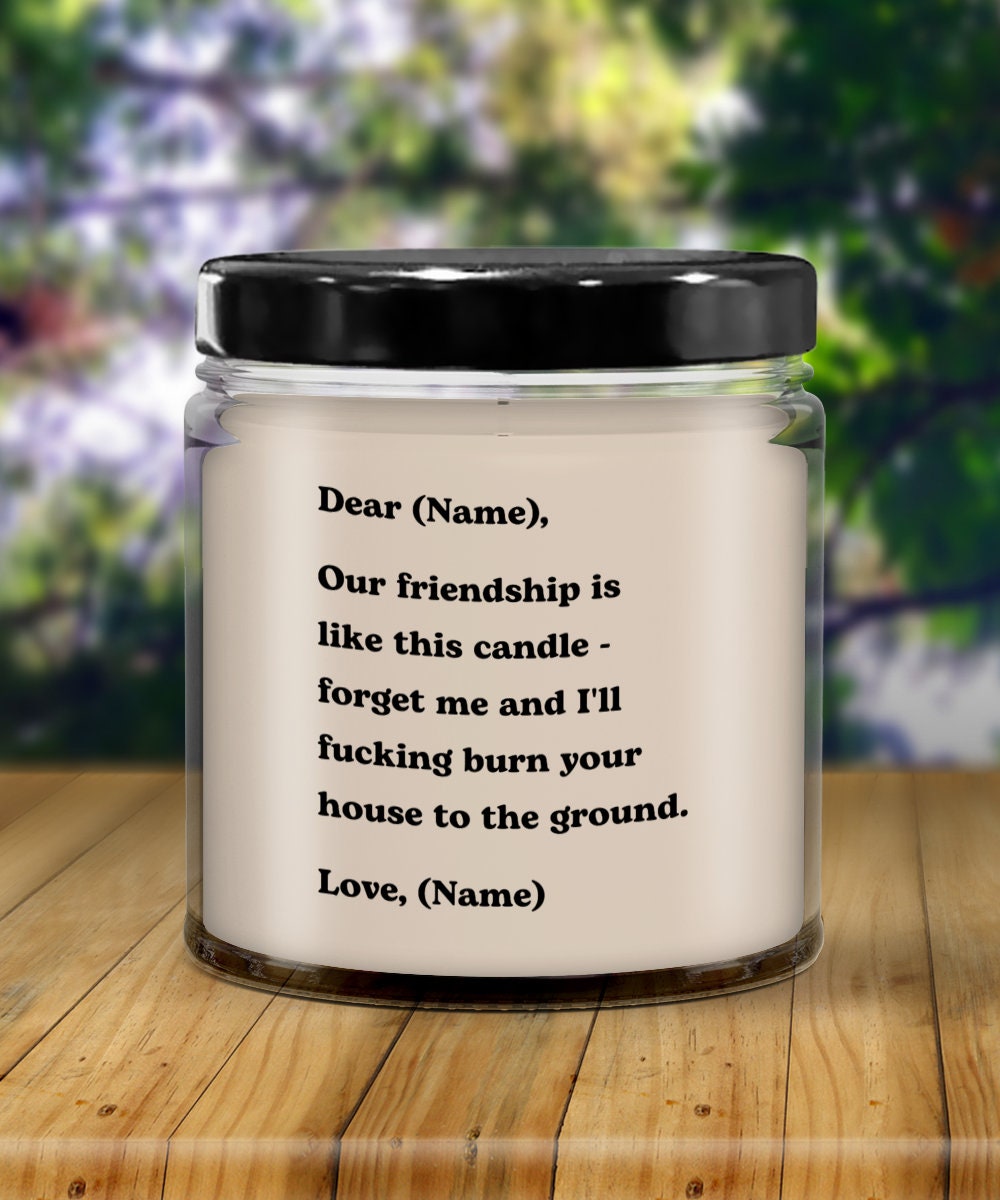 Our Friendship is Like This Candle Personalized Gifts Best Friend Gift ...