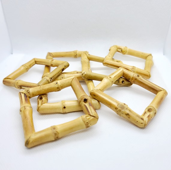 6x Serviettenringe Holz Rustikal - Kokosnussbraun 5cm Für Tischdeko