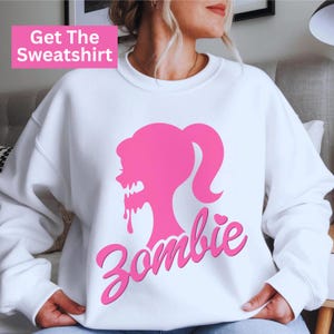 Trendy Tshirt for Women Graphic Shirt Pastel Goth Kawaii Gothic Womens Clothing Tops for Teen Girl Gift Her Zombie Shirt Pink Brabie T-Shirt image 13
