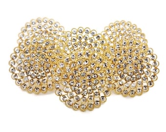 Gold Napkin Rings Vintage Napkin Rings Rhinestone Napkin Rings Weddings Napkin Rings Dinner Party Napkin Rings Holiday Napkin Rings Metal