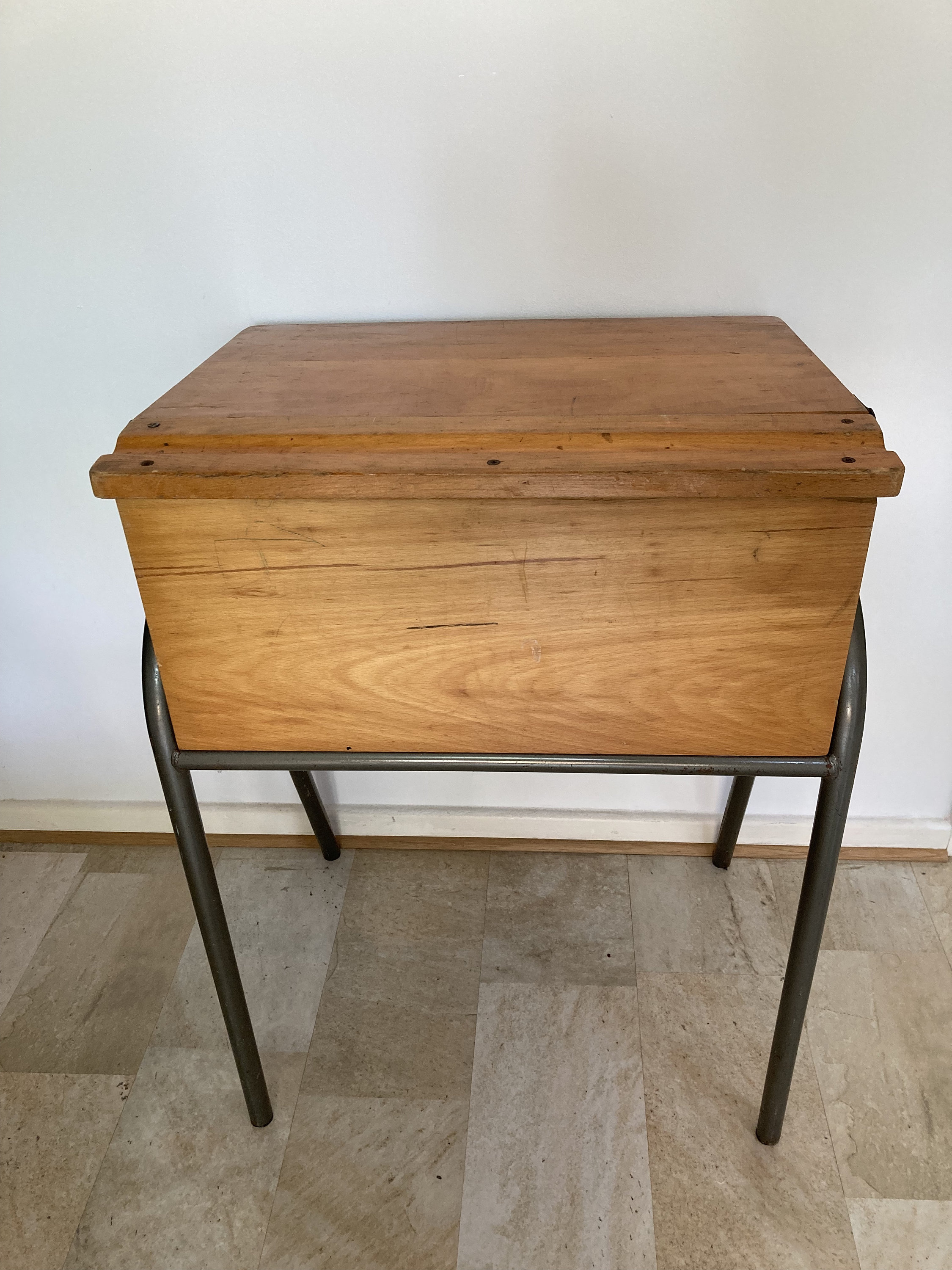 Customised Vintage School Desk Metal Legs Etsy