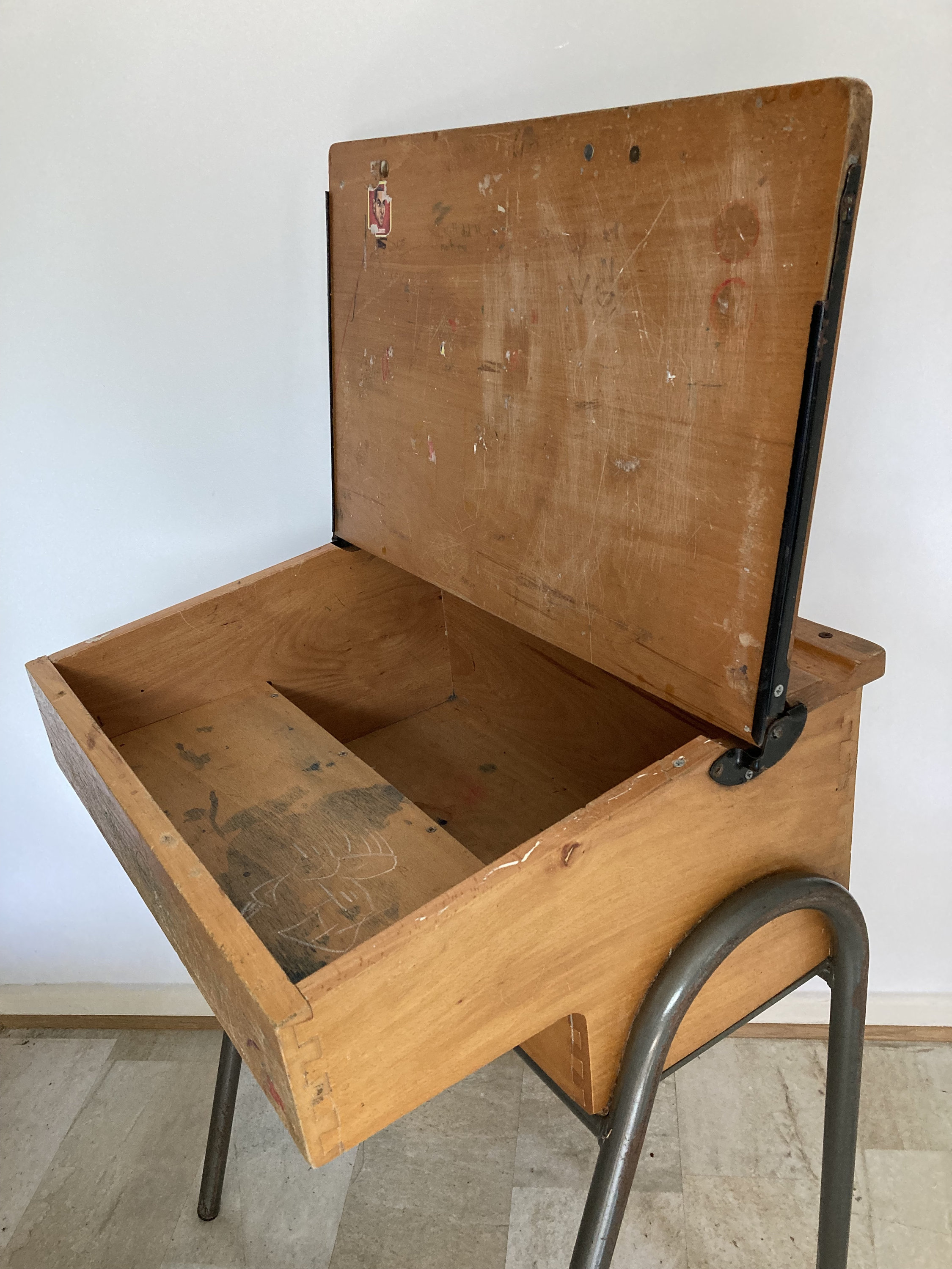 Customised Vintage School Desk Metal Legs Etsy