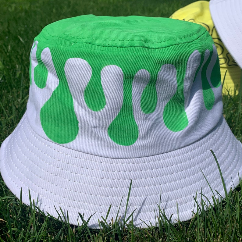 Paint Drip Bucket Hat Etsy