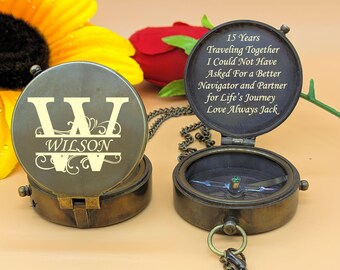Personalized Compass, Baptism Boy Gift, Camping Compass, Baptism Compass, Wedding Gift, Anniversary Gift, Groomsmen Gift, Christmas Gift
