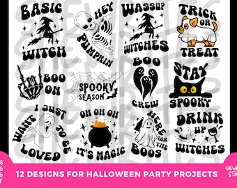 Halloween SVG bundle | spooky svg | trick or treat svg | halloween svg | spooky season svg |  happy halloween bundle