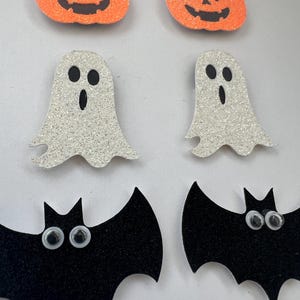 Halloween Mix 6 handgemaakte glitter zelfklevende versieringen kaarttoppers Kids Craft